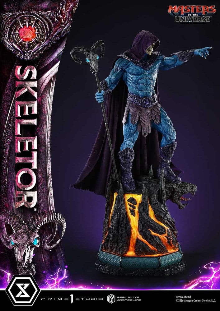 Masters del Universo (2026 Film) Real Elite Masterline Series Estatua 1/3 Skeletor 95 cm