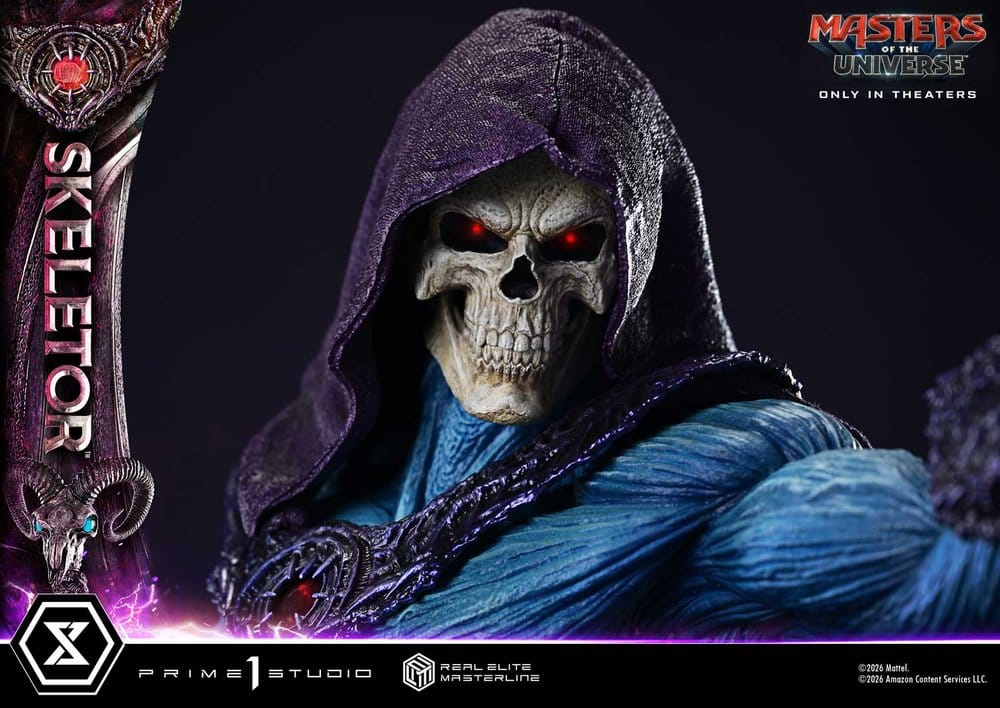 Masters del Universo (2026 Film) Real Elite Masterline Series Estatua 1/3 Skeletor 95 cm