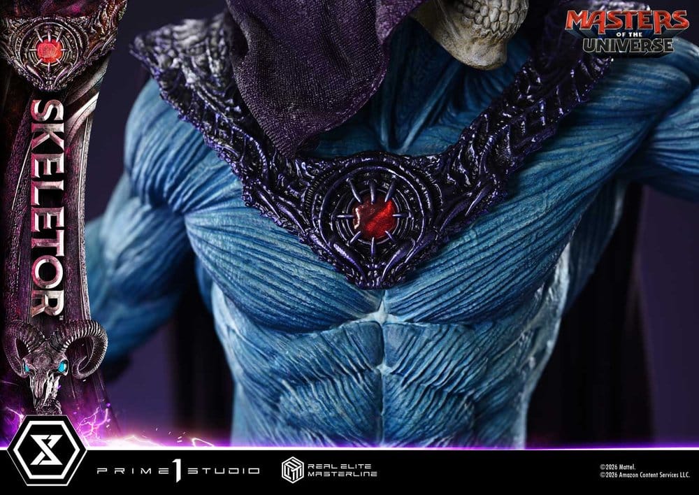 Masters del Universo (2026 Film) Real Elite Masterline Series Estatua 1/3 Skeletor 95 cm