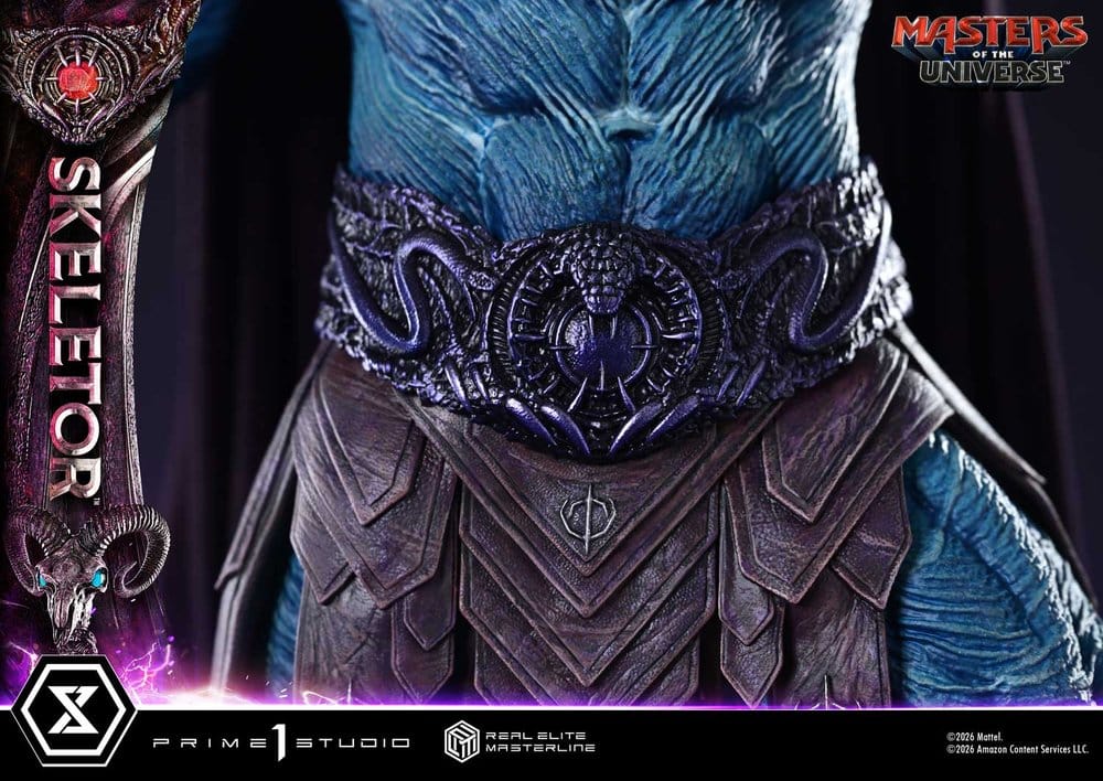 Masters del Universo (2026 Film) Real Elite Masterline Series Estatua 1/3 Skeletor 95 cm