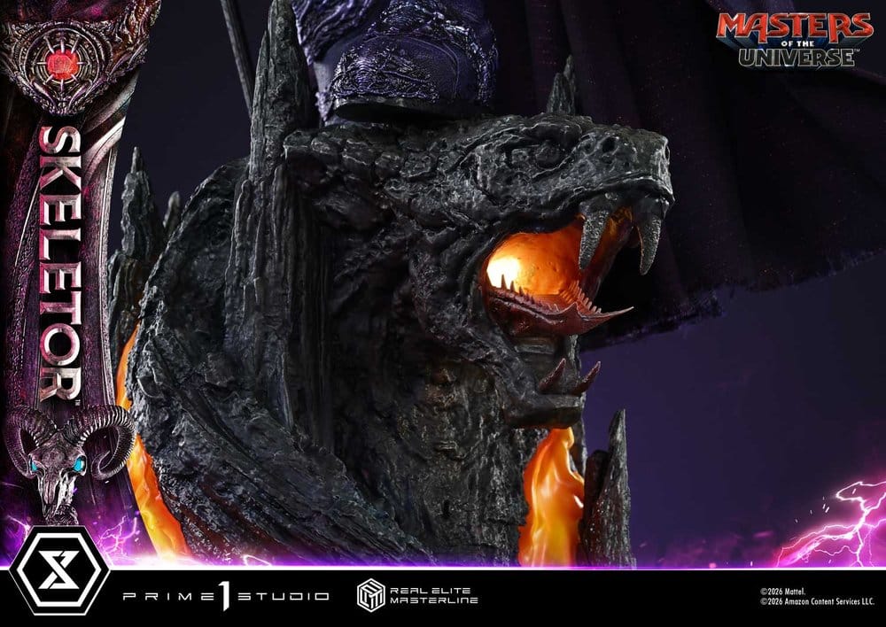 Masters del Universo (2026 Film) Real Elite Masterline Series Estatua 1/3 Skeletor 95 cm