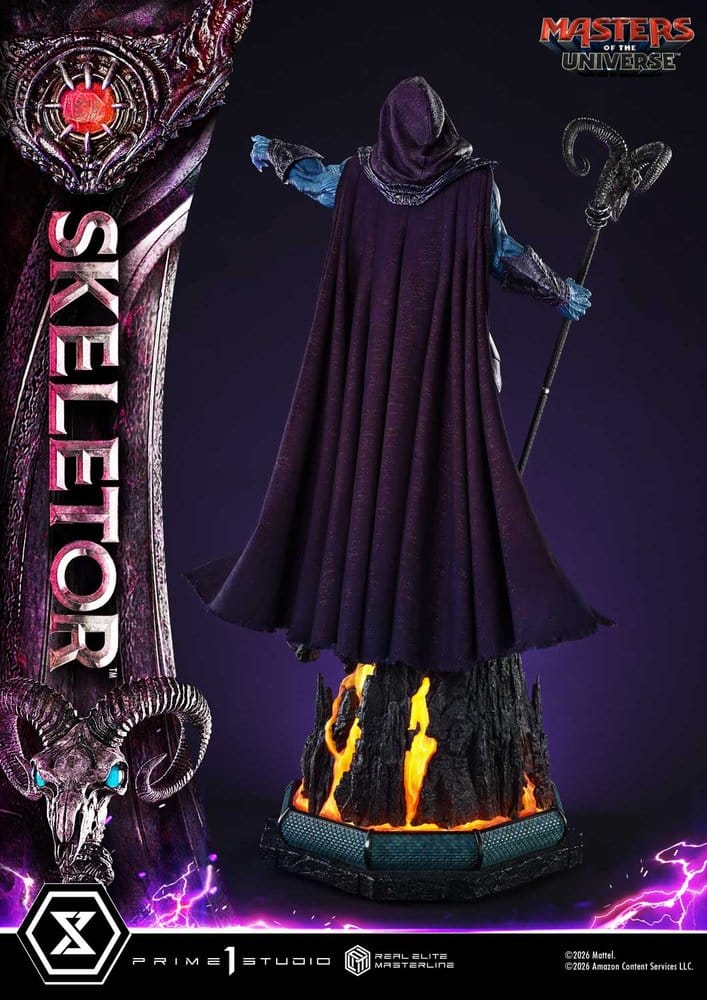 Masters del Universo (2026 Film) Real Elite Masterline Series Estatua 1/3 Skeletor Bonus Version 96 cm