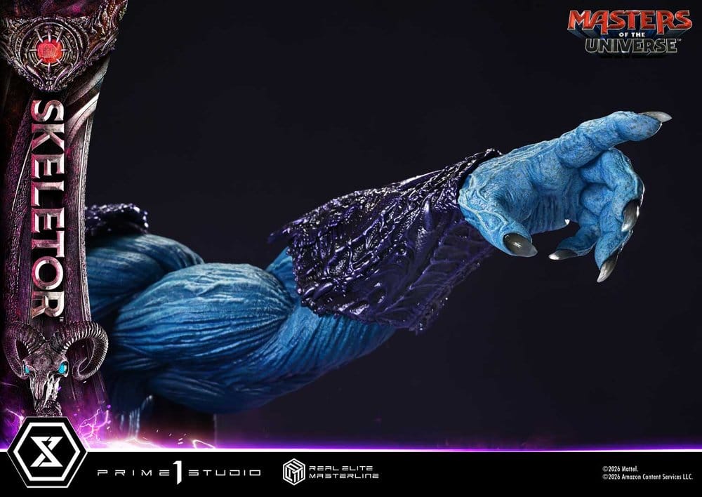 Masters del Universo (2026 Film) Real Elite Masterline Series Estatua 1/3 Skeletor Bonus Version 96 cm