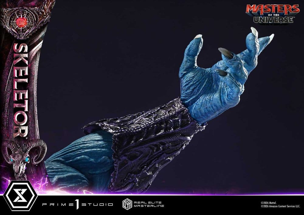 Masters del Universo (2026 Film) Real Elite Masterline Series Estatua 1/3 Skeletor Bonus Version 96 cm
