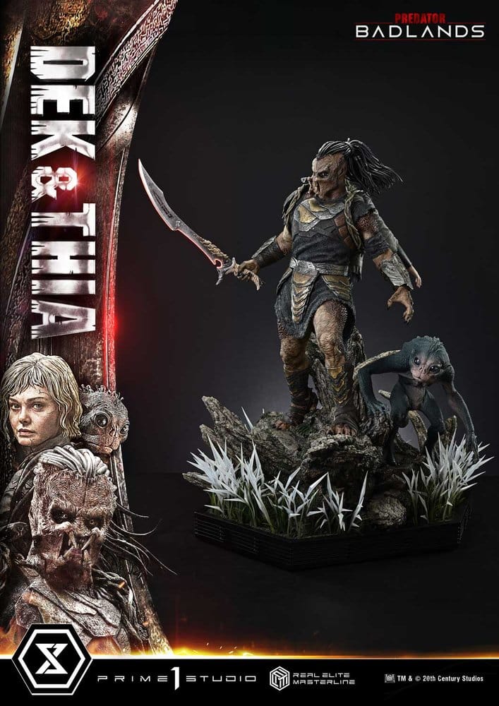 Predator Real Elite Masterline Estatua 1/3 Badlands Dek & Thia 87 cm