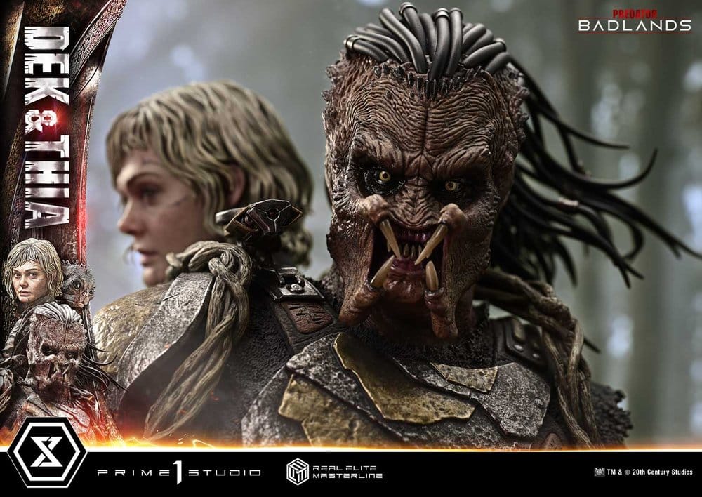 Predator Real Elite Masterline Estatua 1/3 Badlands Dek & Thia 87 cm