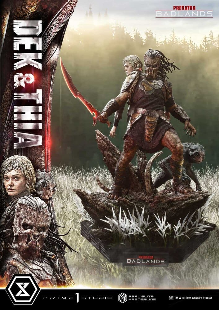 Predator Real Elite Masterline Estatua 1/3 Badlands Dek & Thia Deluxe Version 87 cm