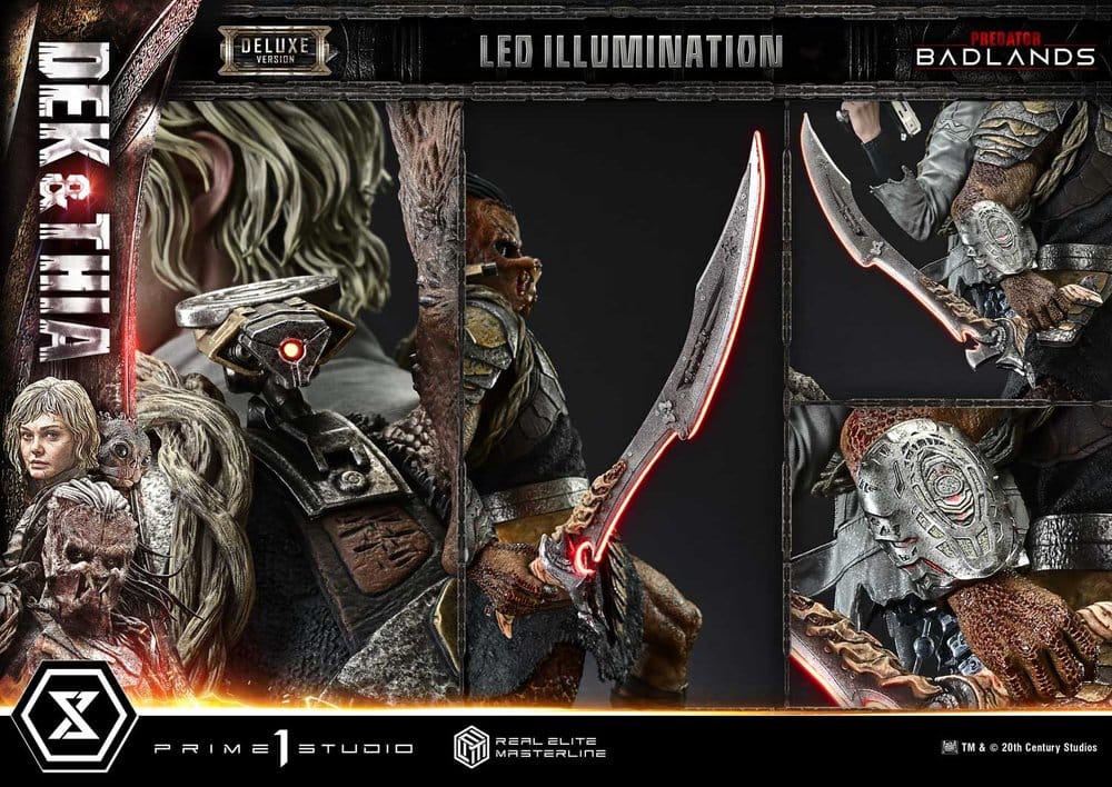 Predator Real Elite Masterline Estatua 1/3 Badlands Dek & Thia Deluxe Version 87 cm