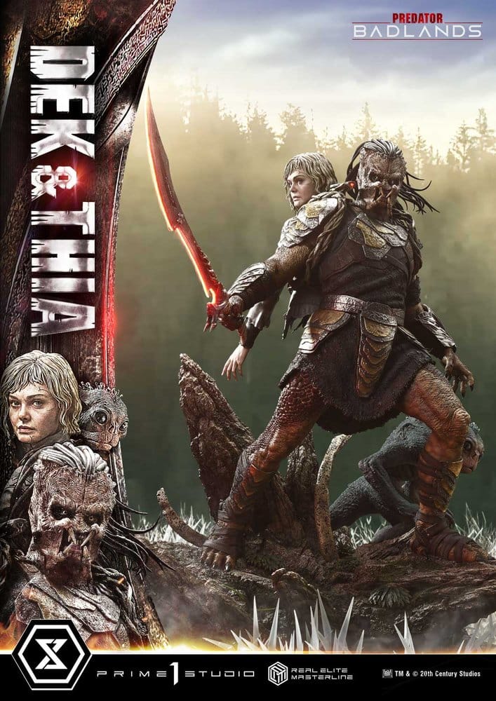 Predator Real Elite Masterline Estatua 1/3 Badlands Dek & Thia DX Bonus Version 87 cm