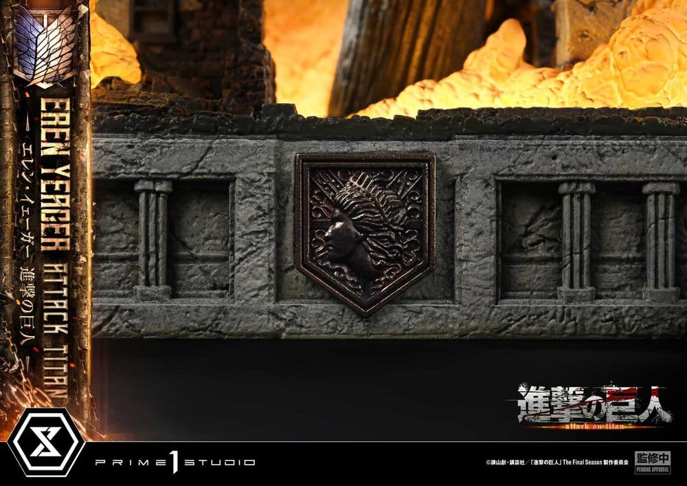 Ataque a los Titanes (TV animation) Ultimate Diorama Masterline Estatua Eren Yeager Attack Titan 81 cm
