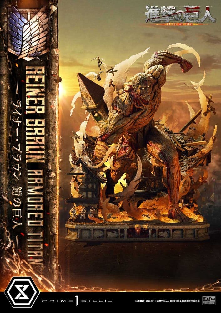 Ataque a los Titanes (TV animation) Ultimate Diorama Masterline Estatua Reiner Braun Armored Titan 75 cm