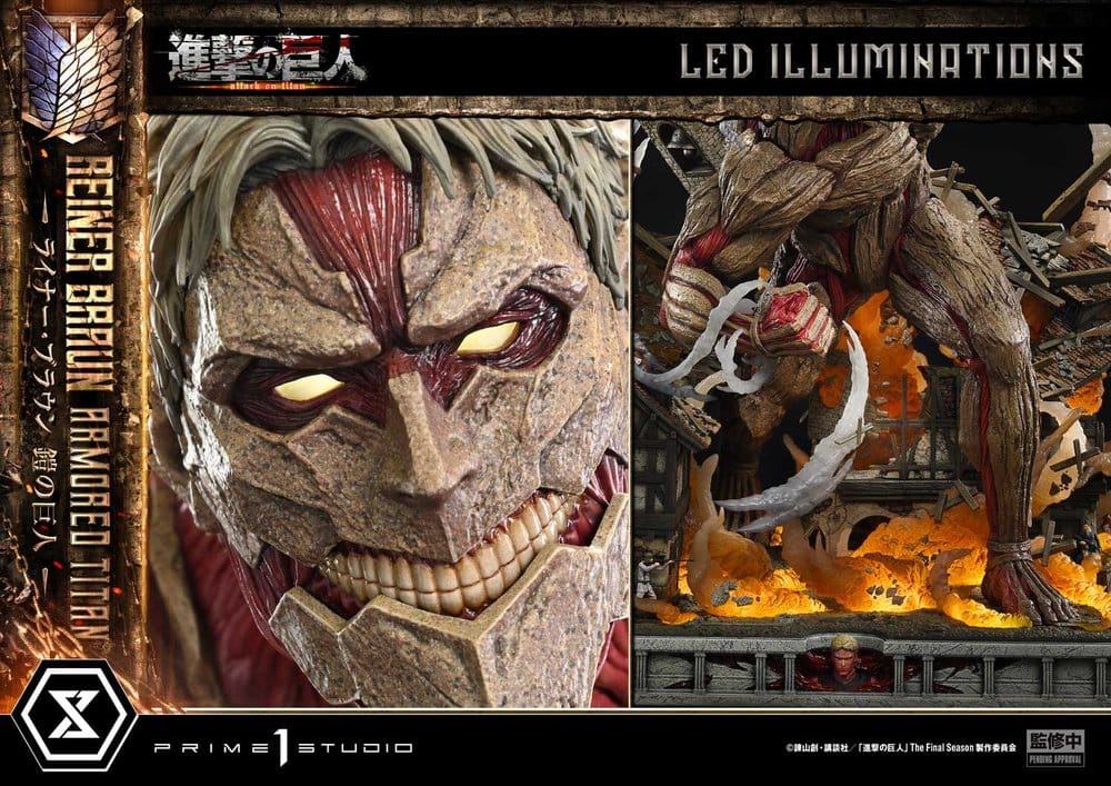 Ataque a los Titanes (TV animation) Ultimate Diorama Masterline Estatua Reiner Braun Armored Titan 75 cm