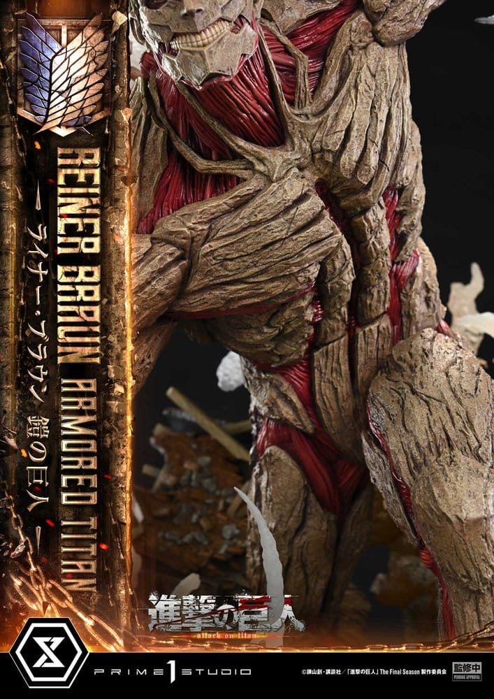 Ataque a los Titanes (TV animation) Ultimate Diorama Masterline Estatua Reiner Braun Armored Titan 75 cm