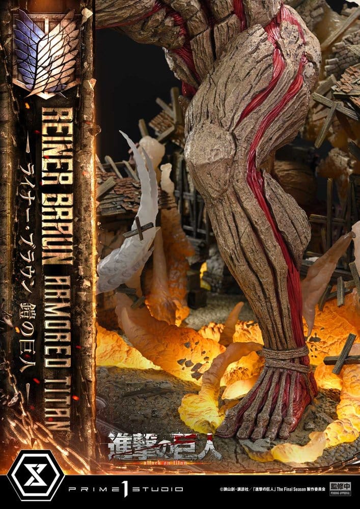 Ataque a los Titanes (TV animation) Ultimate Diorama Masterline Estatua Reiner Braun Armored Titan 75 cm
