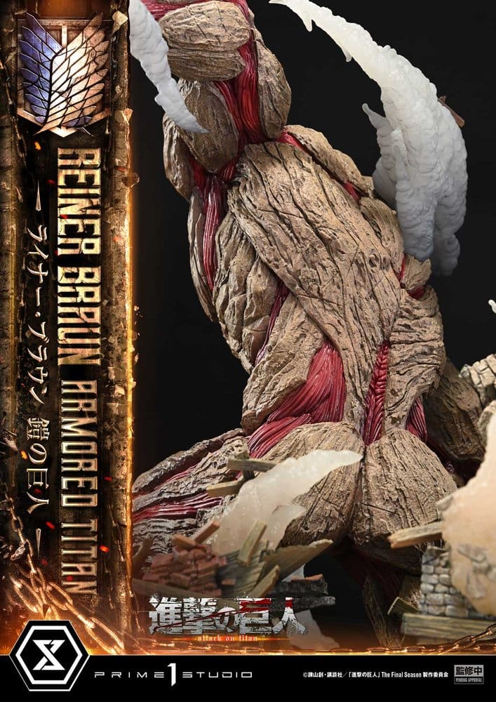 Ataque a los Titanes (TV animation) Ultimate Diorama Masterline Estatua Reiner Braun Armored Titan 75 cm