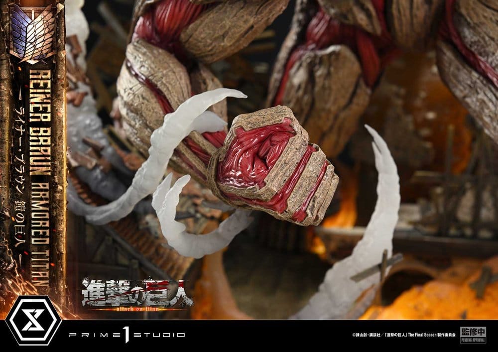 Ataque a los Titanes (TV animation) Ultimate Diorama Masterline Estatua Reiner Braun Armored Titan 75 cm