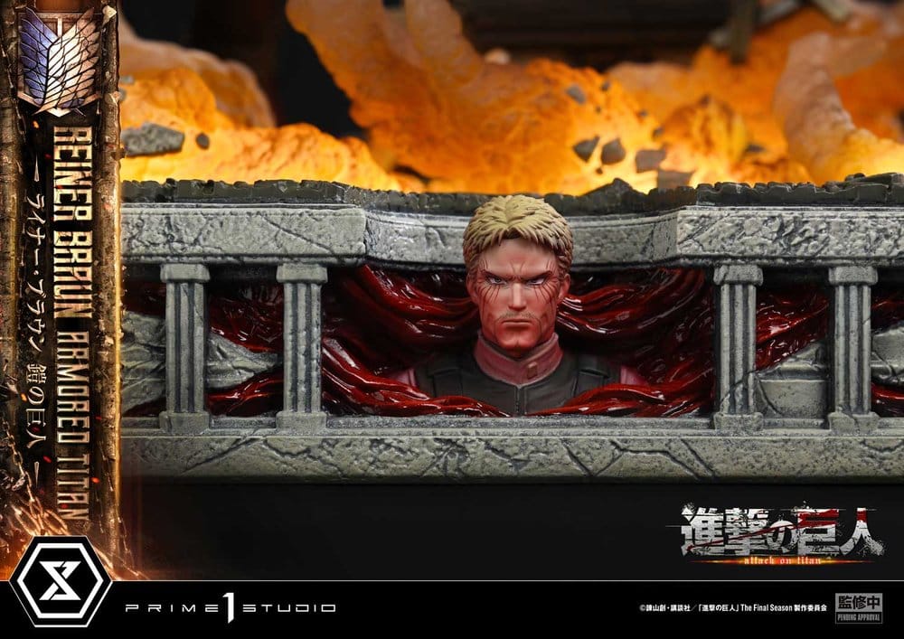 Ataque a los Titanes (TV animation) Ultimate Diorama Masterline Estatua Reiner Braun Armored Titan 75 cm