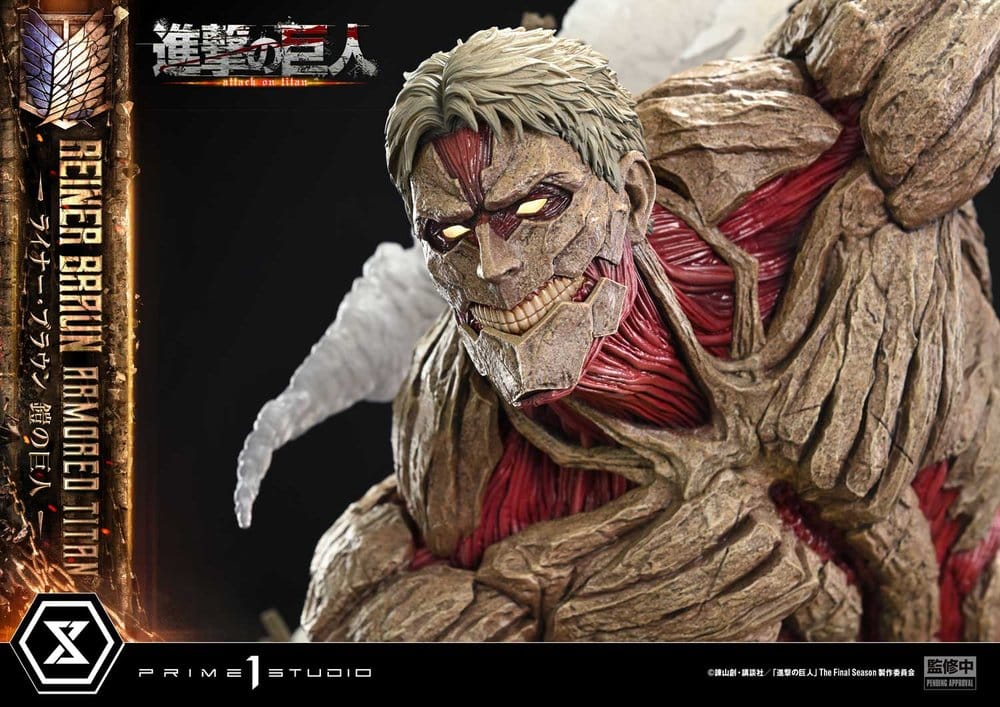 Ataque a los Titanes (TV animation) Ultimate Diorama Masterline Estatua Reiner Braun Armored Titan Bonus Version 75 cm