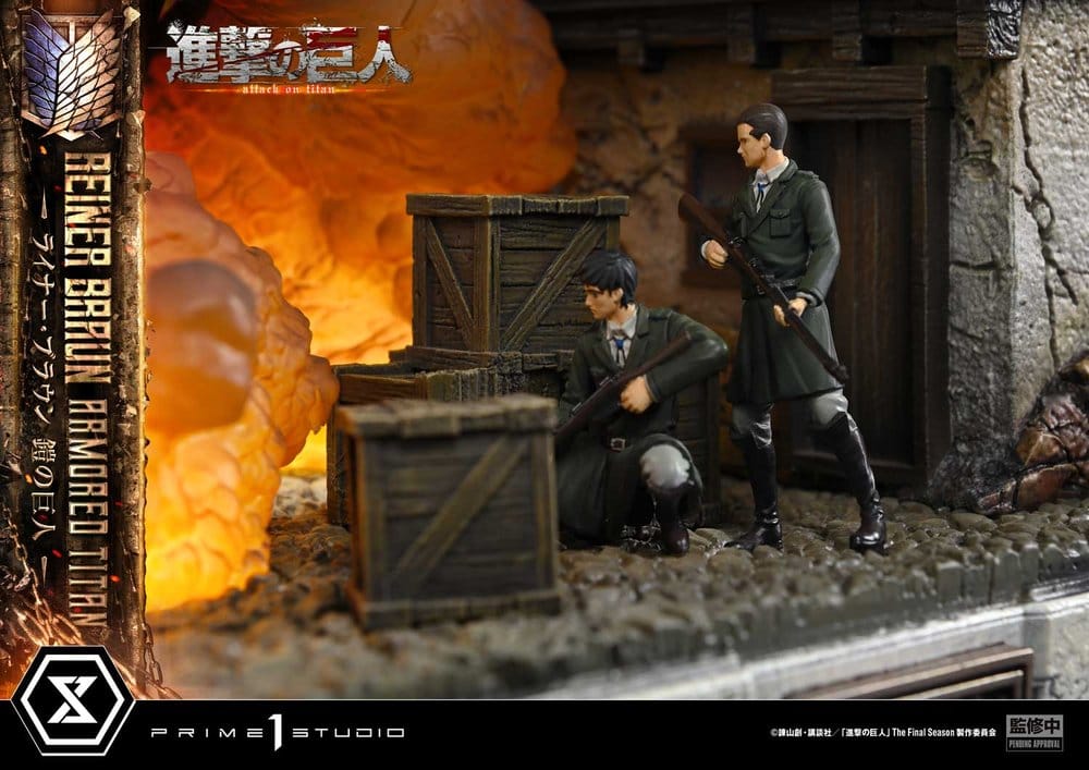 Ataque a los Titanes (TV animation) Ultimate Diorama Masterline Estatua Reiner Braun Armored Titan Bonus Version 75 cm