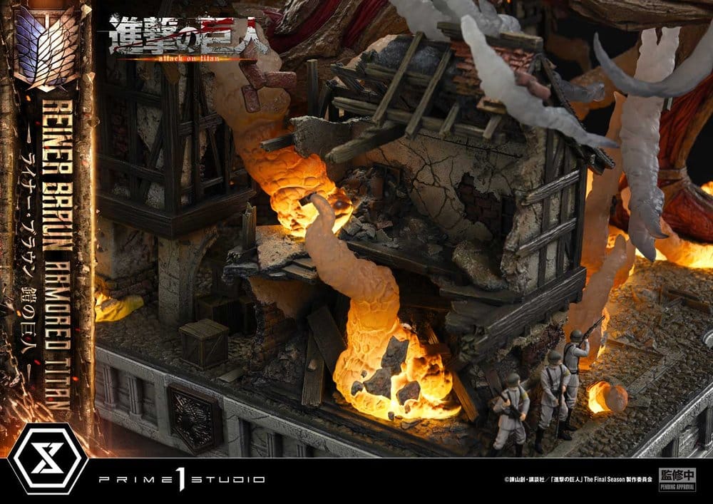 Ataque a los Titanes (TV animation) Ultimate Diorama Masterline Estatua Reiner Braun Armored Titan Bonus Version 75 cm