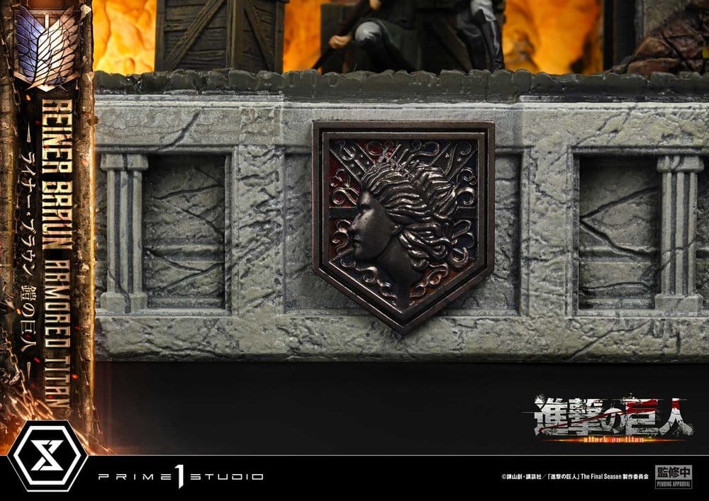 Ataque a los Titanes (TV animation) Ultimate Diorama Masterline Estatua Reiner Braun Armored Titan Bonus Version 75 cm