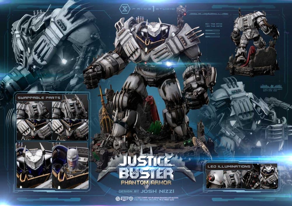 DC Comics Ultimate Museum Masterline Estatua Justice Buster: Phantom Armor (Design By Josh Nizzi) 88 cm
