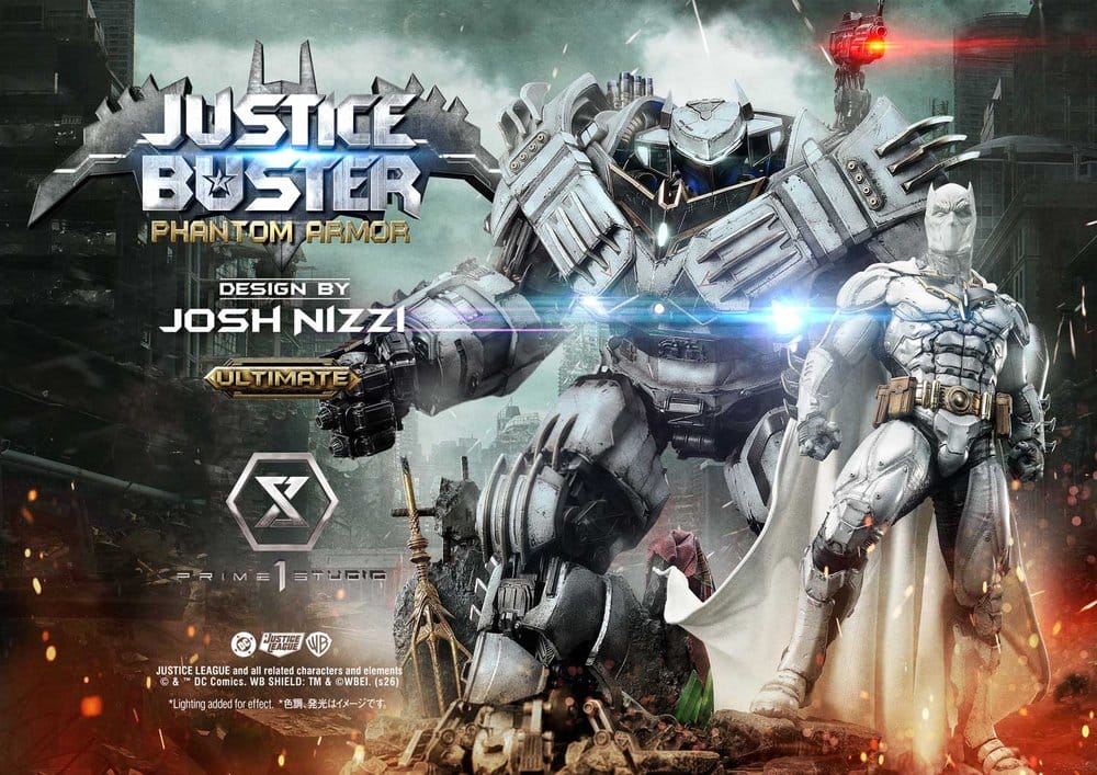 DC Comics Ultimate Museum Masterline Estatua Justice Buster: Phantom Armor (Design By Josh Nizzi) Ultimate Version 88 cm