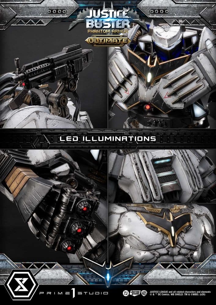 DC Comics Ultimate Museum Masterline Estatua Justice Buster: Phantom Armor (Design By Josh Nizzi) Ultimate Version 88 cm