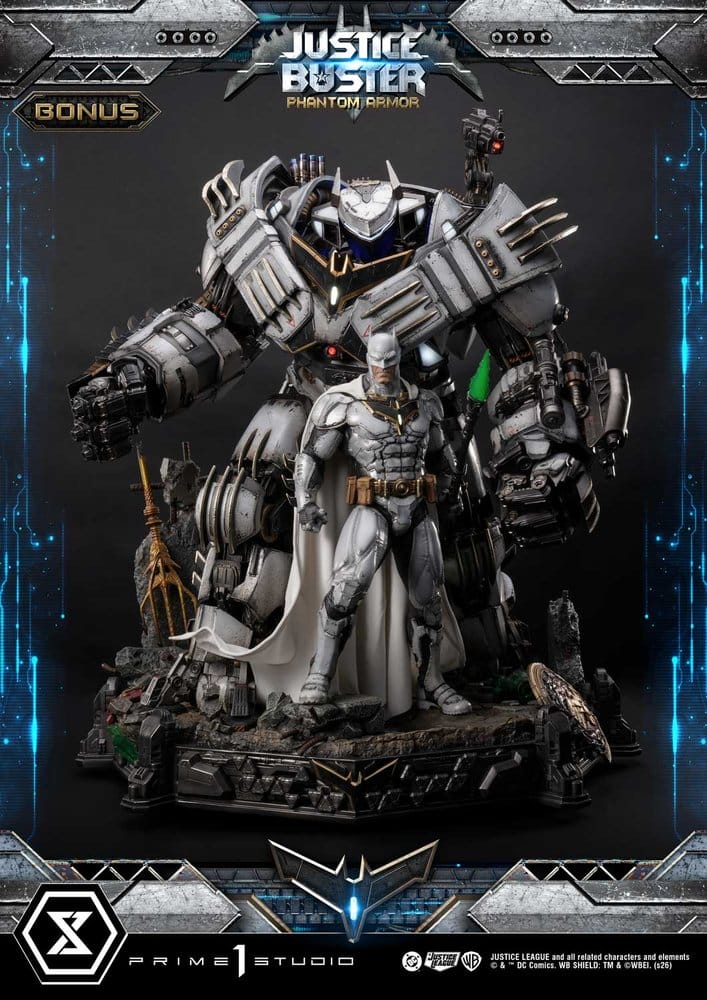 DC Comics Ultimate Museum Masterline Estatua Justice Buster: Phantom Armor (Design By Josh Nizzi) Ultimate Bonus Version 88 cm Frikytopia
