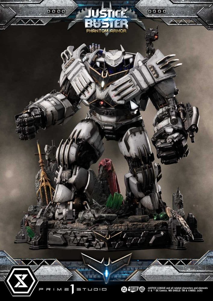 DC Comics Ultimate Museum Masterline Estatua Justice Buster: Phantom Armor (Design By Josh Nizzi) Ultimate Bonus Version 88 cm