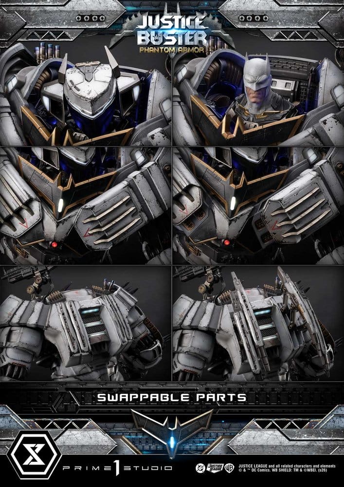 DC Comics Ultimate Museum Masterline Estatua Justice Buster: Phantom Armor (Design By Josh Nizzi) Ultimate Bonus Version 88 cm