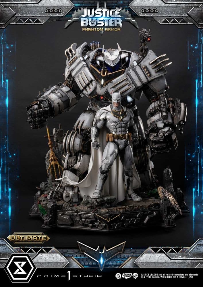 DC Comics Ultimate Museum Masterline Estatua Justice Buster: Phantom Armor (Design By Josh Nizzi) Ultimate Bonus Version 88 cm