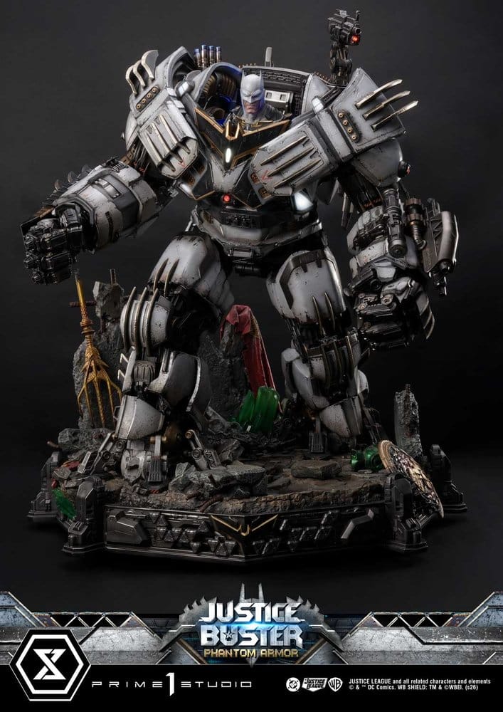 DC Comics Ultimate Museum Masterline Estatua Justice Buster: Phantom Armor (Design By Josh Nizzi) Ultimate Bonus Version 88 cm