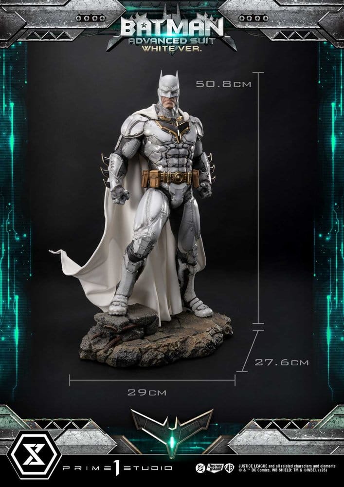 DC Comics Ultimate Museum Masterline Estatua Batman Advanced Suit White Version (Design By Josh Nizzi) 51 cm