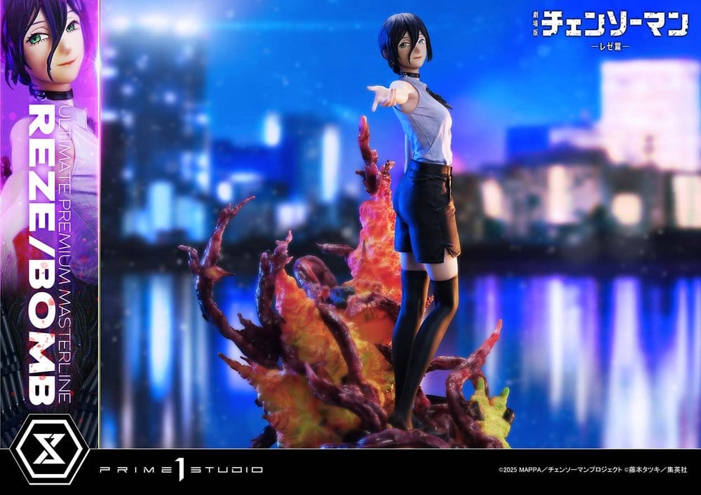 Chainsaw Man Ultimate Premium Masterline Series Estatua 1/4 The Movie: Reze Arc REZE/BOMB 56 cm