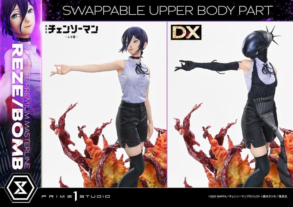 Chainsaw Man Ultimate Premium Masterline Series Estatua 1/4 REZE/BOMB Deluxe Version 56 cm