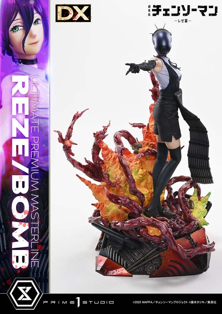 Chainsaw Man Ultimate Premium Masterline Series Estatua 1/4 REZE/BOMB Deluxe Version 56 cm