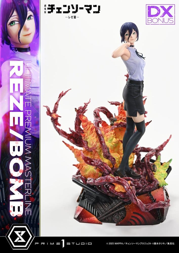 Chainsaw Man Ultimate Premium Masterline Series Estatua 1/4 The Movie: Reze Arc REZE/BOMB DX Bonus Version 56 cm Frikytopia