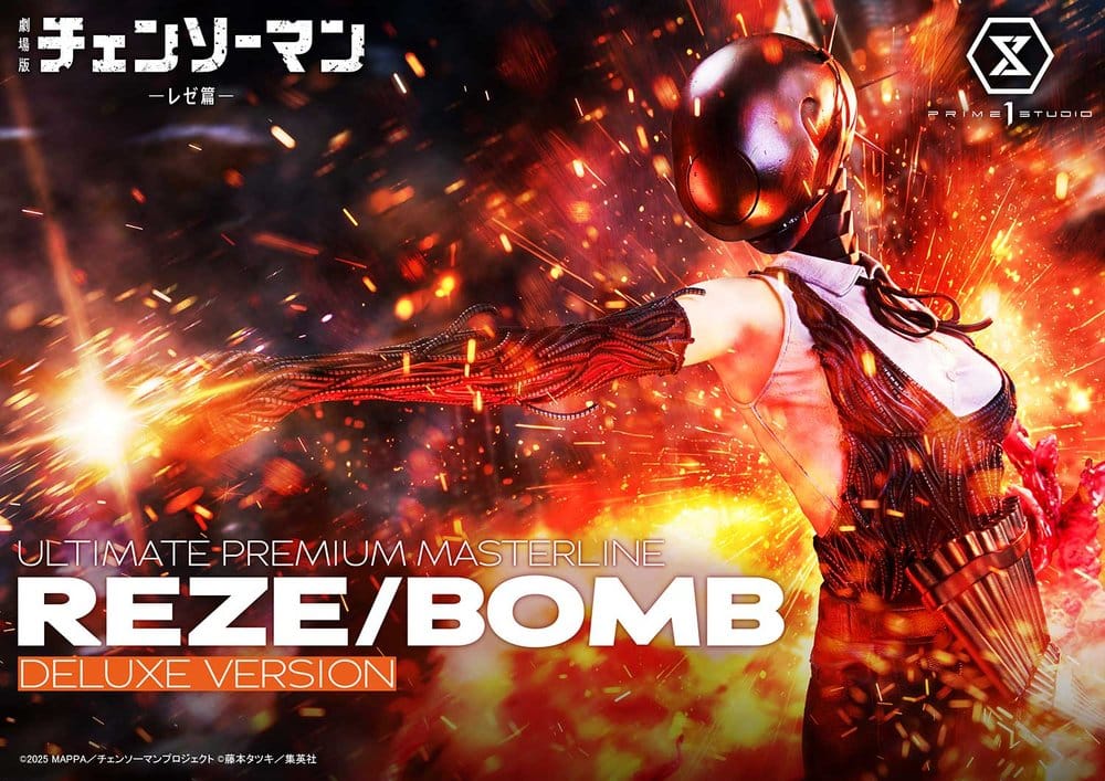 Chainsaw Man Ultimate Premium Masterline Series Estatua 1/4 The Movie: Reze Arc REZE/BOMB DX Bonus Version 56 cm