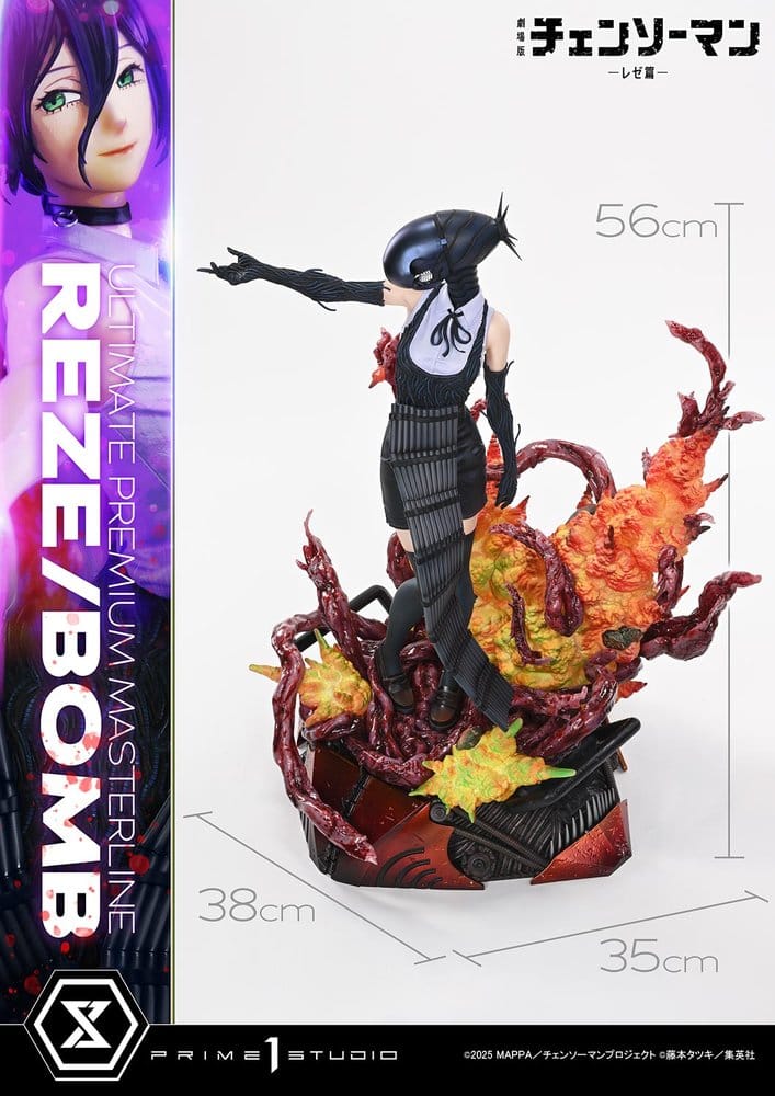Chainsaw Man Ultimate Premium Masterline Series Estatua 1/4 The Movie: Reze Arc REZE/BOMB DX Bonus Version 56 cm