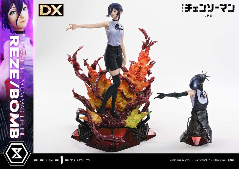 Chainsaw Man Ultimate Premium Masterline Series Estatua 1/4 The Movie: Reze Arc REZE/BOMB DX Bonus Version 56 cm