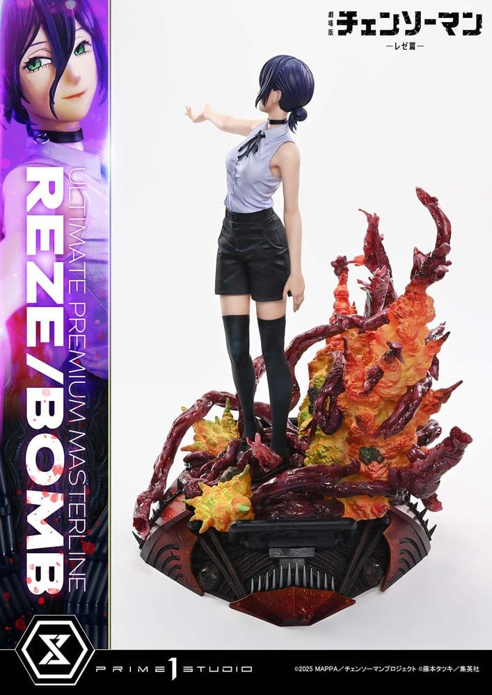 Chainsaw Man Ultimate Premium Masterline Series Estatua 1/4 The Movie: Reze Arc REZE/BOMB DX Bonus Version 56 cm