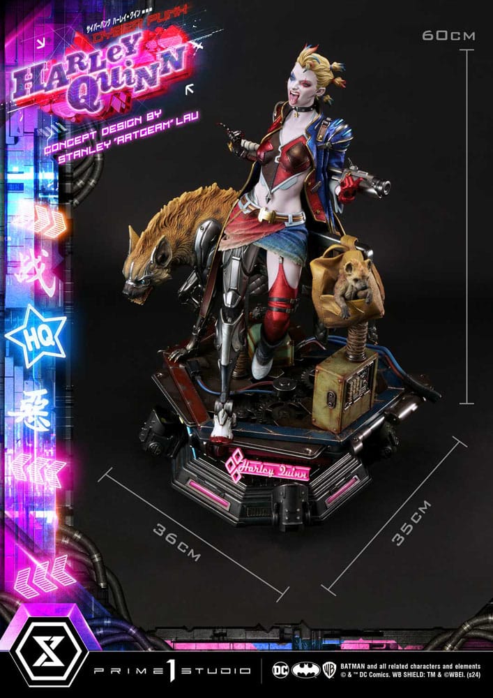 Batman Estatua Ultimate Premium Masterline Series Cyberpunk Harley Quinn 60 cm