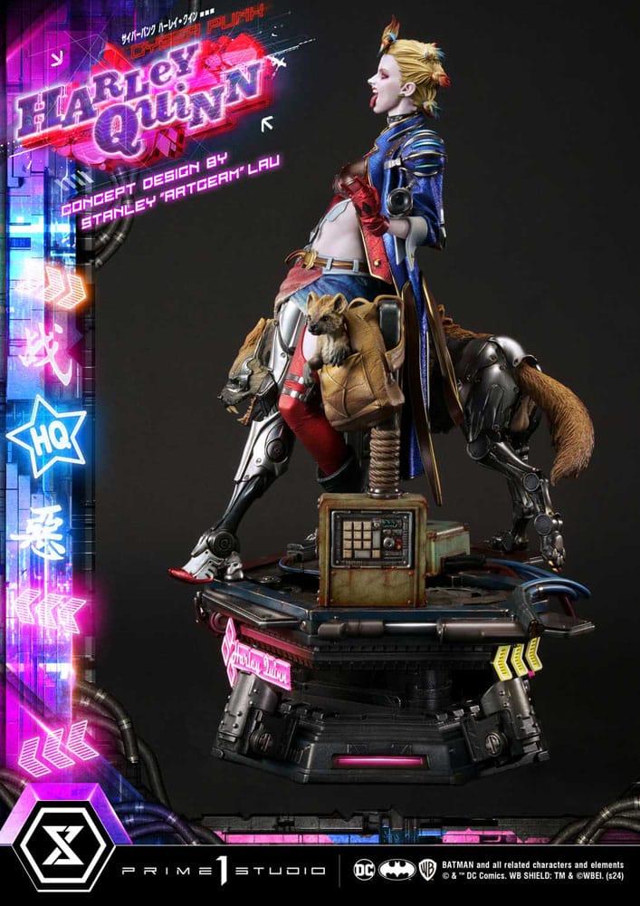 Batman Estatua Ultimate Premium Masterline Series Cyberpunk Harley Quinn 60 cm