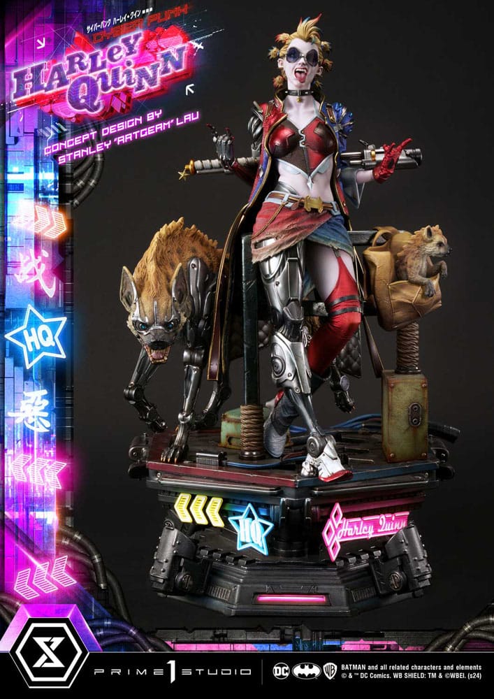 Batman Estatua Ultimate Premium Masterline Series Cyberpunk Harley Quinn 60 cm