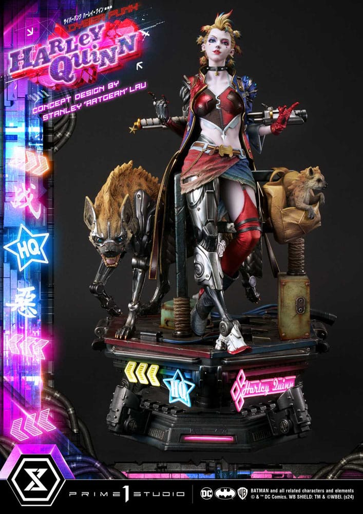 Batman Estatua Ultimate Premium Masterline Series Cyberpunk Harley Quinn 60 cm