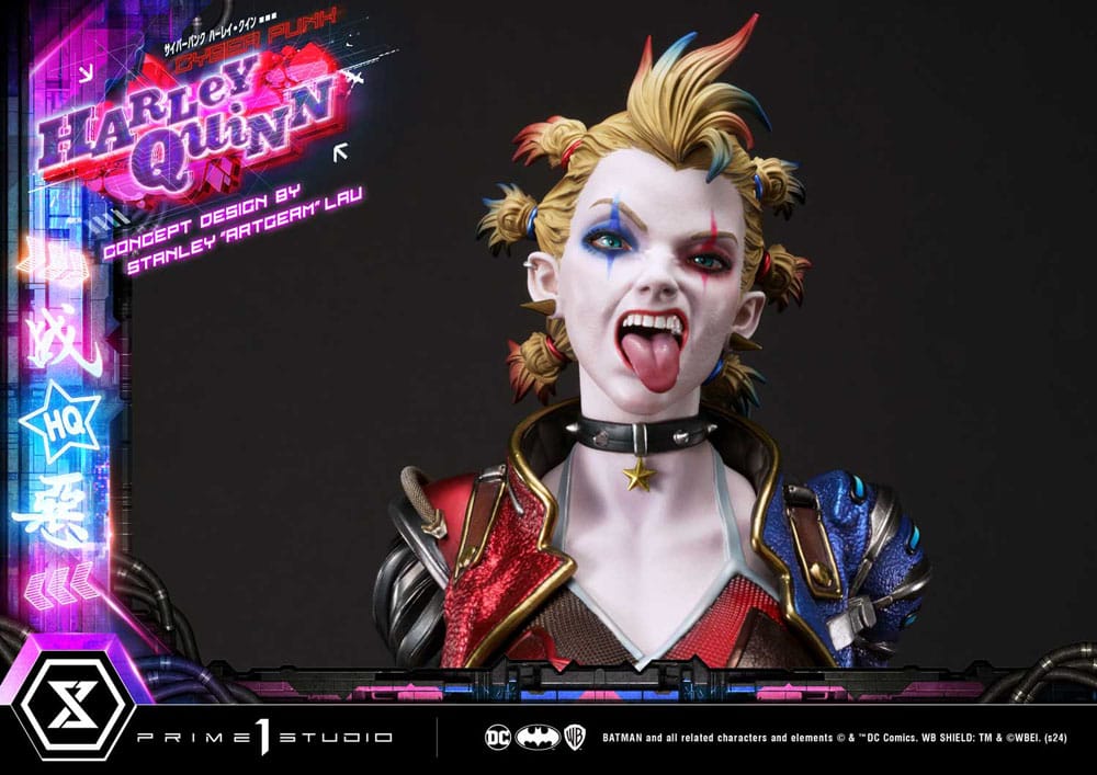 Batman Estatua Ultimate Premium Masterline Series Cyberpunk Harley Quinn 60 cm