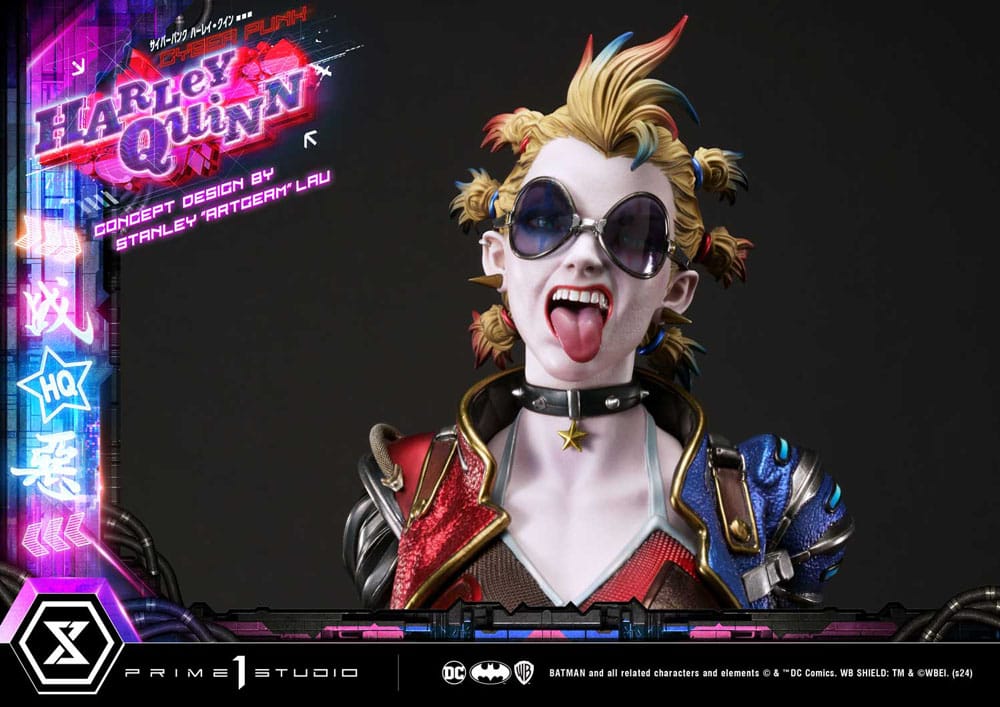 Batman Estatua Ultimate Premium Masterline Series Cyberpunk Harley Quinn 60 cm
