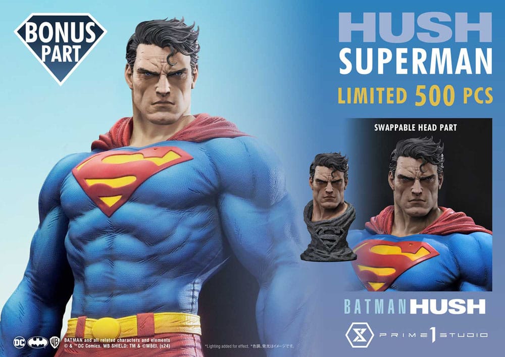 DC Comics Estatua Ultimate Premium Masterline Series 1/4 Batman: Hush (Comic) Superman Bonus Version 77 cm