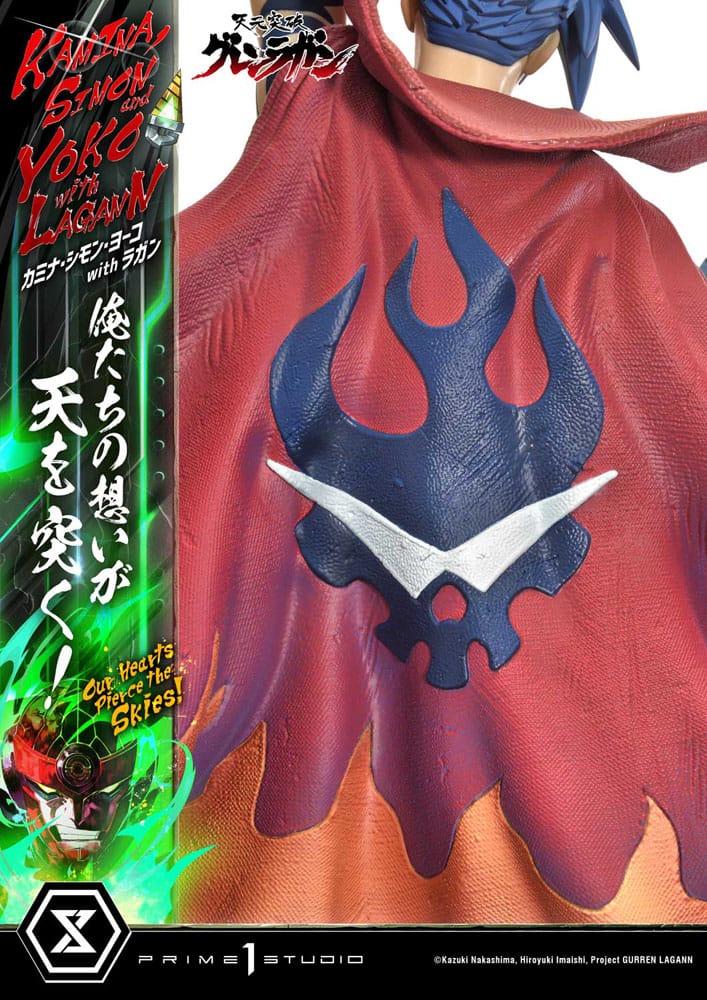 Gurren Lagann Estatua Ultimate Premium Masterline Series 1/4 Kamina, Simon & Yoko with Lagann Deluxe Bonus Version 97 cm